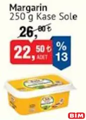 SOLE KASE MARGARİN 250 G fiyat ve kampanya bilgisi
